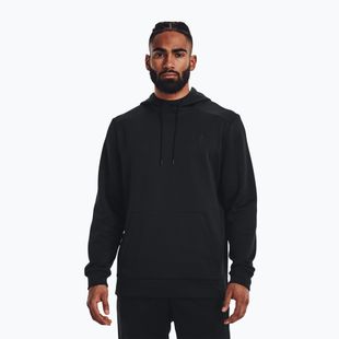 Under Armour Armour Fleece Hoodie pentru bărbați hanorac de antrenament negru 1373353-001
