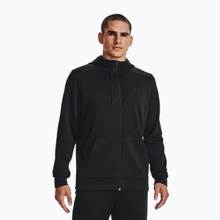 Bluză pentru bărbați Under Armour Fleece FZ Hoodie black/black