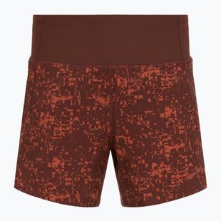 Pantaloni scurți de alergare pentru femei Brooks Chaser 5" run raisin glitch print