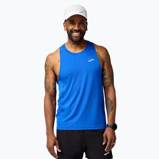 Tank top de alergare pentru bărbați Brooks Atmosphere Singlet 3.0 neo blue