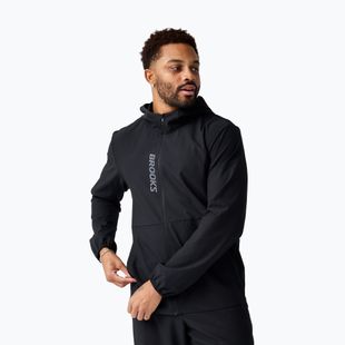 Geacă de alergare pentru bărbați Brooks Canopy Jacket black