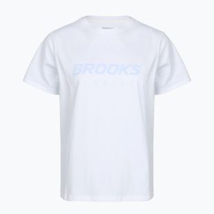 Tricou de alergare pentru femei Brooks Graphic white/halogen blue
