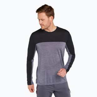 Longsleeve de trekking pentru bărbați icebreaker Merino 125 Cool-Lite Sphere LS Tee Colour Block graphite
