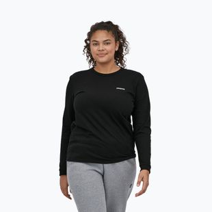 Longsleeve pentru femei Patagonia P-6 Logo Responsibili-Tee black