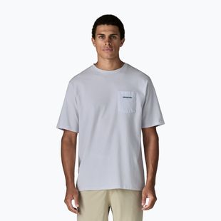 Bărbați Patagonia Boardshort Logo Pocket T-shirt Responsibili alb