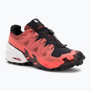 Încălțăminte de alergare pentru bărbați Salomon Spikecross 6 GTX cow hide/black/neon flame