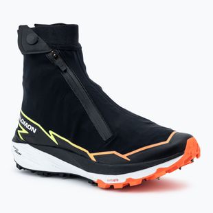 Încălțăminte de alergare pentru bărbați Salomon Winter Cross Spike black/fiery coral/safety yellow