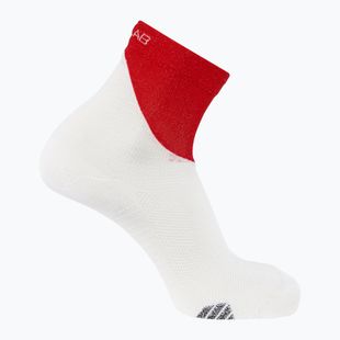 Șosete de alergare Salomon S/Lab Phantasm Ankle white/ fiery red