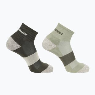 Șosete Salomon Evasion Ankle 2 pary olive night/alfalfa