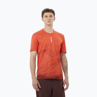 Tricou de alergare pentru bărbați Salomon S/Lab Ultra Tee Aop burnt sienna