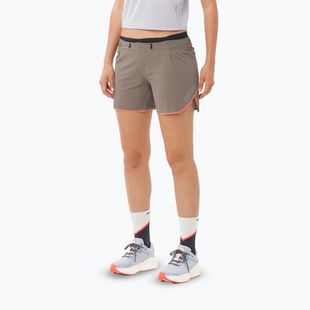 Pantaloni scurți de alergare pentru femei Salomon Sense Aero 5" iron/neon flame