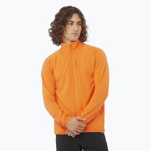 Bluză de trekking pentru bărbați Salomon Lightwarm Full Zip turmeric