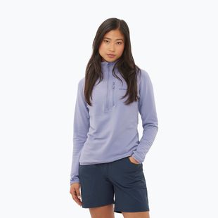 Bluză de drumeție pentru femei Salomon Essential Lightwarm Half Zip blue granite