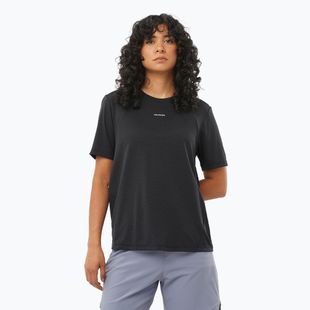 Tricou de alergare pentru femei  Salomon SHAKEout Core deep black