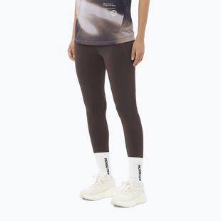 Colanți de alergare pentru femei Salomon SHAKEout Bliss 25" coffee bean