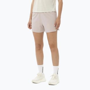 Pantaloni scurți de alergare pentru femei Salomon SHAKEout Core 4" etherea