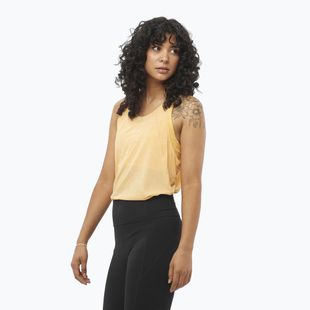 Tank top de alergare pentru femei Salomon SHAKEout Air Tank warm apricot