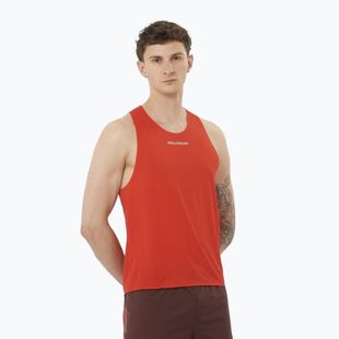 Tank top de alergare pentru bărbați Salomon S/Lab Speed Singlet flery red