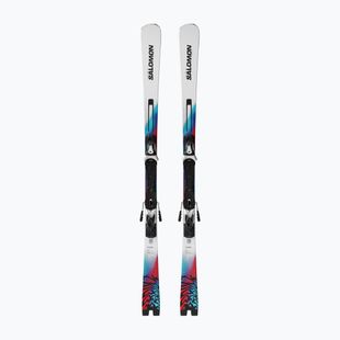 Schiuri de coborâre Salomon Addikt + legături MI12 GW white/neon blue/red