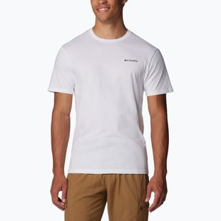 Tricou de trekking pentru bărbați Columbia North Cascades white/csc box logo