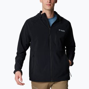 Geacă softshell pentru bărbați Columbia Triple Canyon Hooded black