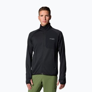 Bluză de trekking pentru bărbați Columbia Triple Canyon Grid Fleece Full Zip II black