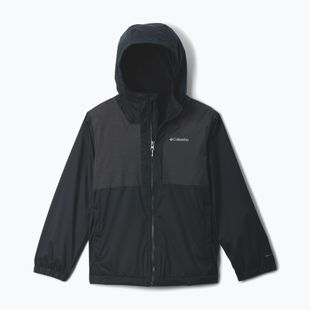 Geacă de ploaie pentru copii Columbia Rainy Trails II Fleece mountain black/black slub