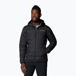 Columbia Delta Ridge II Down Hooded Jacket negru pentru bărbați