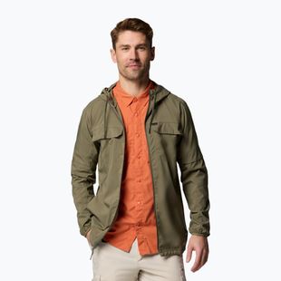 Hanorac de trekking pentru bărbați Columbia Skien Valley Hooded stone green