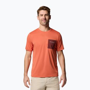 Tricou pentru bărbați Columbia Hike Pocket Crew tuscan heather