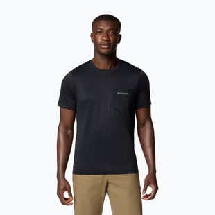 Tricou pentru bărbați Columbia Hike Pocket Crew black