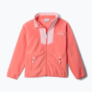 Bluză pentru copii Columbia Sequoia Grove Full Zip Fleece hot coral/satin pink