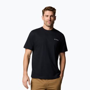 Tricou pentru bărbați Columbia Kettle River Back Graphic Tee black/trailgui