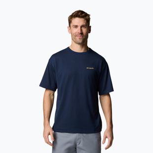 Tricou pentru bărbați Columbia Cedar Trail Back Graphic Tee collegiate navy