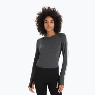 Bluză termică damă icebreaker ZoneKnit 260 jet hthr/black/metro hthr/cb