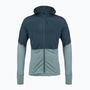 Bluză de trekking pentru bărbați icebreaker Merino 200 RealFleece Descender Zip Hoodie abyss/blue ash/black