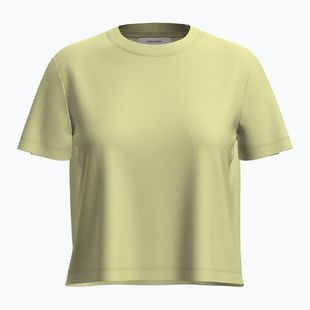 Tricou de trekking pentru femei icebreaker Merino 150 Tech Lite III SS Crop Tee citrine