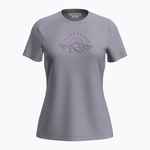 Icebreaker femei Merinor 150 Tech Lite Tee Sunrise Summit gri cuarț T-shirt