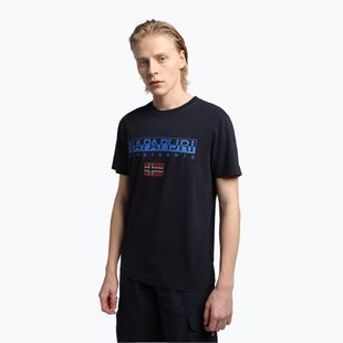Tricou Napapijri NP0A4GDQ azul pentru bărbați