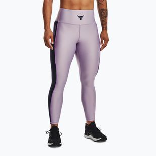 Colanți de antrenament pentru femei Under Armour Project Rock HG Ankle purple luxe