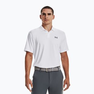 Tricou polo pentru bărbați Under Armour Matchplay Polo white/pitch gray
