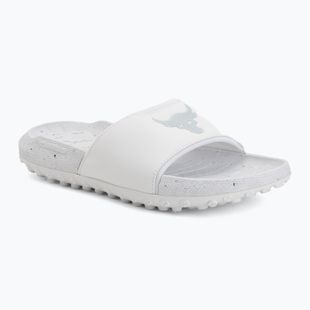 Șlapi Under Armour Rock 3 black/white clay