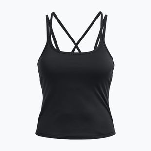 Under Armour Meridian Meridian Fitted Tank tricou de antrenament pentru femei negru 1377082