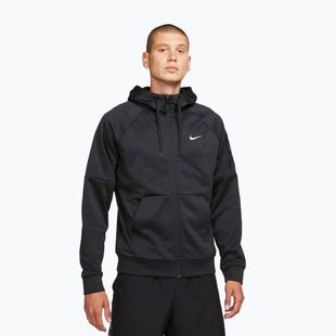 Bluză de antrenament pentru bărbați Nike Therma Fit Full-Zip black/black/white