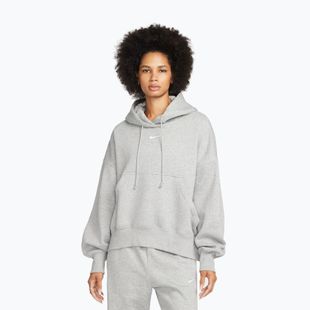 Bluză pentru femei Nike Sportswear Phoenix Fleece Oversized dark grey heather/sail