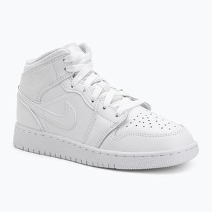 Încălțăminte pentru copii Nike Jordan 1 Mid white/white/white