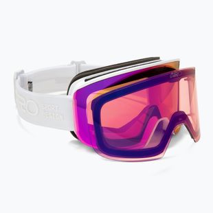 Ochleari de schi pentru femei Giro Ella white rails/vivid pink/vivid infrared