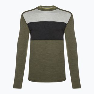 Bărbați Smartwool Classic Thermal Merino Merino Base Layer Colorblock Crew Boxed Verde T-shirt 16354
