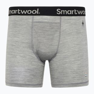 Boxeri termoactivi pentru bărbați Smartwool Merino Boxer Brief light gray heather