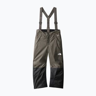 Pantaloni de schi pentru copii The North Face Teen Snowquest Suspender pentru copii verde închis NF0A7X3P21L1